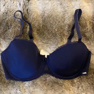 Chantelle Navy Blue Padded Underwire bra